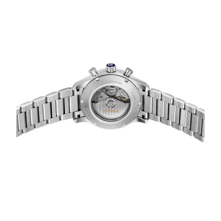 Cyma Grand Maestro The Chess Collection 43.5mm Silver white dial with vertical brush finish Dial Silver Steel Bracelet