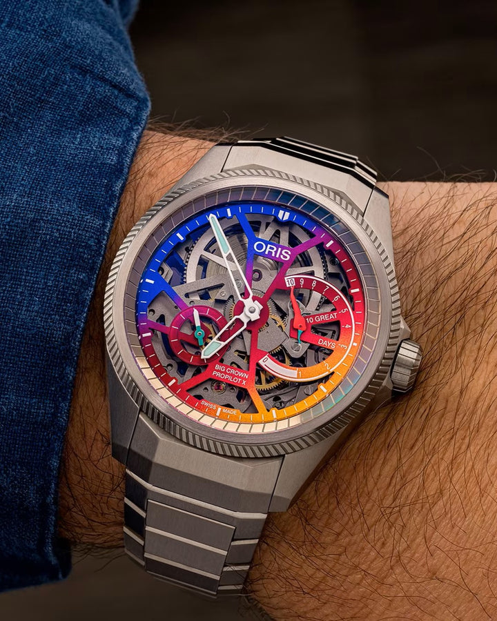 Oris ProPilot X Gonzo Edition 44mm Multi Color Dial Grey Titanium Bracelet