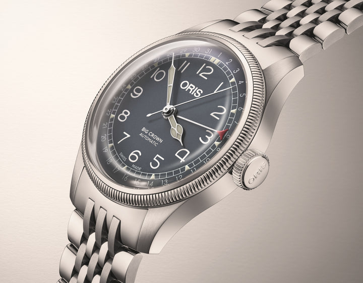 Oris Big Crown Pointer Date 40mm Blue Dial Silver Stainless Steel Bracelet