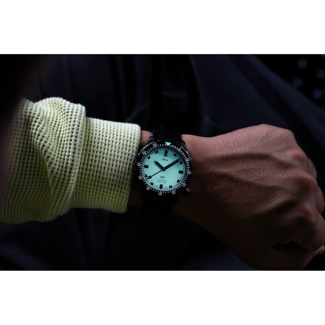 Sinn U1 S L 44mm Lumed Dial Dial Black Strap