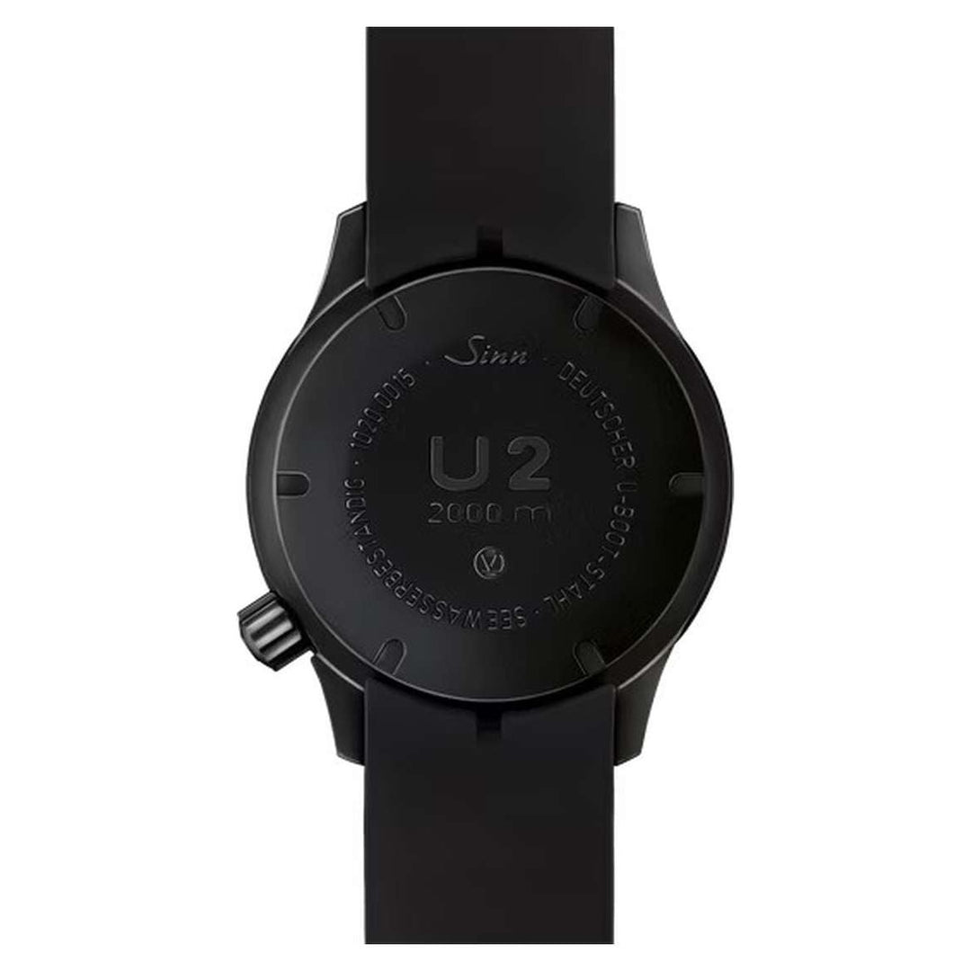 Sinn U2 S 44mm Black Dial Black Strap