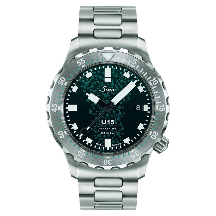 Sinn U15 41mm Blue Dial Blue Strap