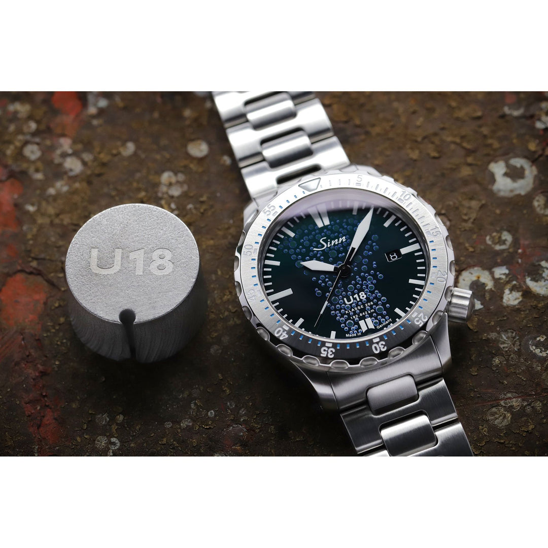 Sinn U18 44mm Blue Dial Blue Strap