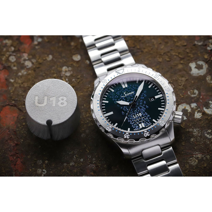 Sinn U18 44mm Blue Dial Blue Strap