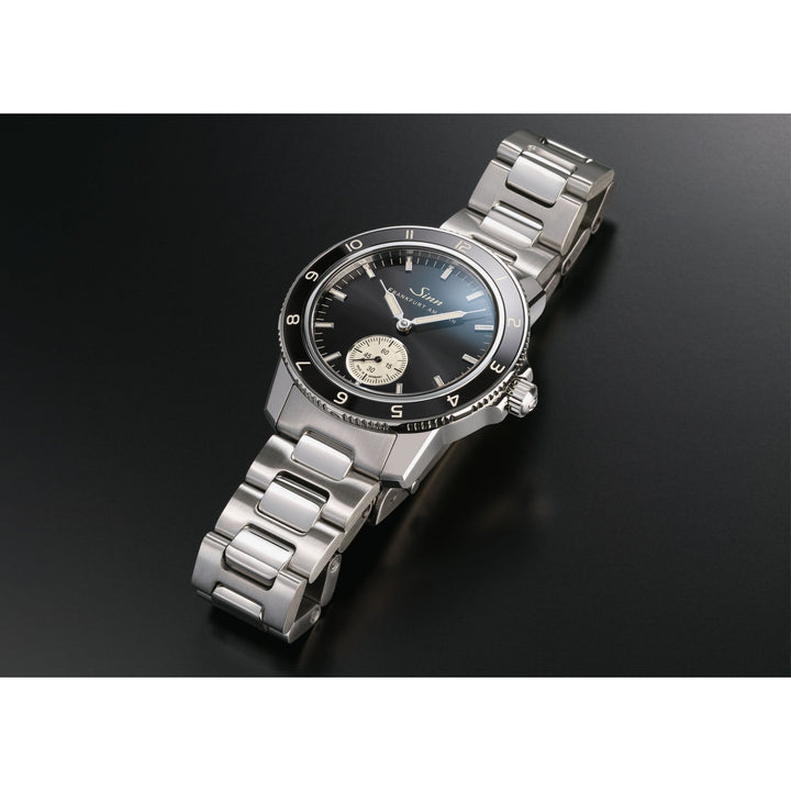 Sinn 104 Classic 12 41mm Black Dial Silver Steel Bracelet
