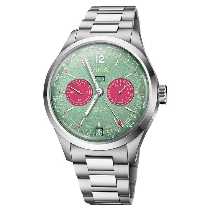 Oris Big Crown Cal 113 43mm Green Dial Silver Steel Bracelet
