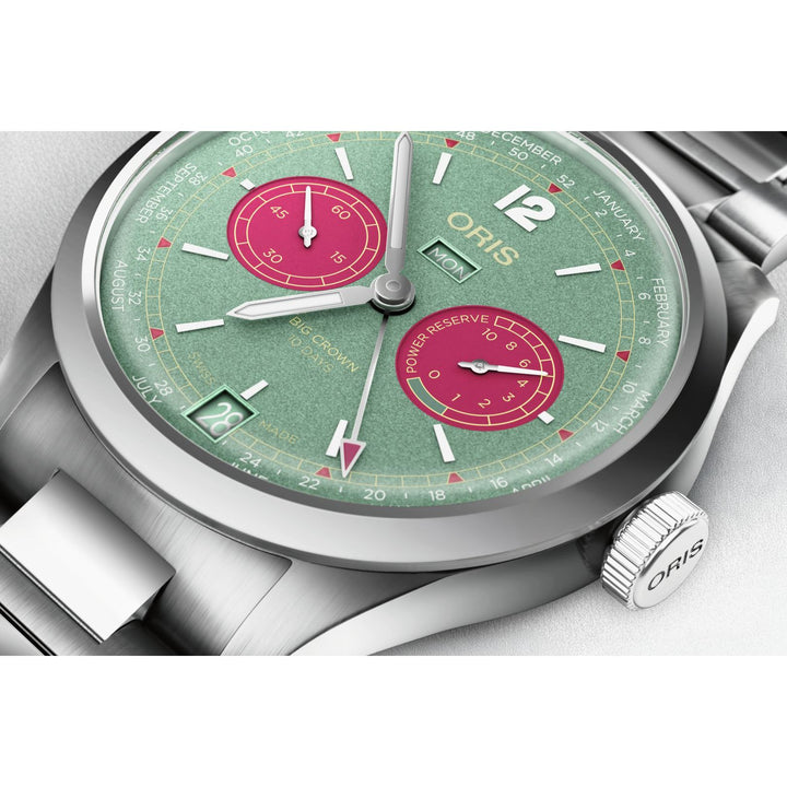 Oris Big Crown Cal 113 43mm Green Dial Silver Steel Bracelet