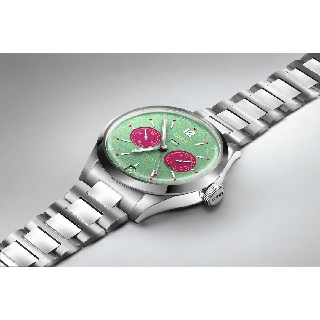 Oris Big Crown Cal 113 43mm Green Dial Silver Steel Bracelet