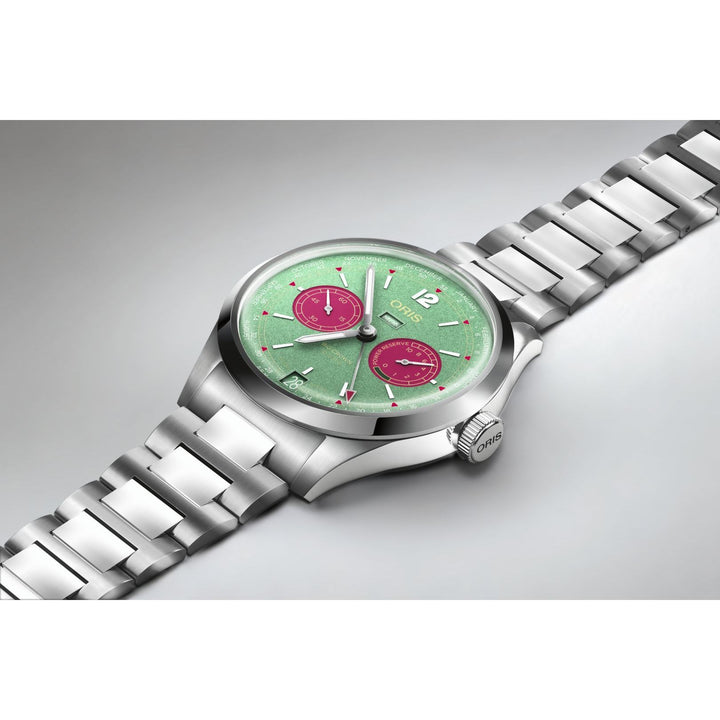 Oris Big Crown Cal 113 43mm Green Dial Silver Steel Bracelet