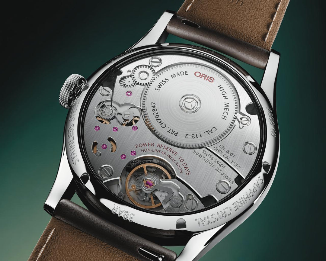 Oris Artelier Cal 113 43mm White Dial Black Leather Strap