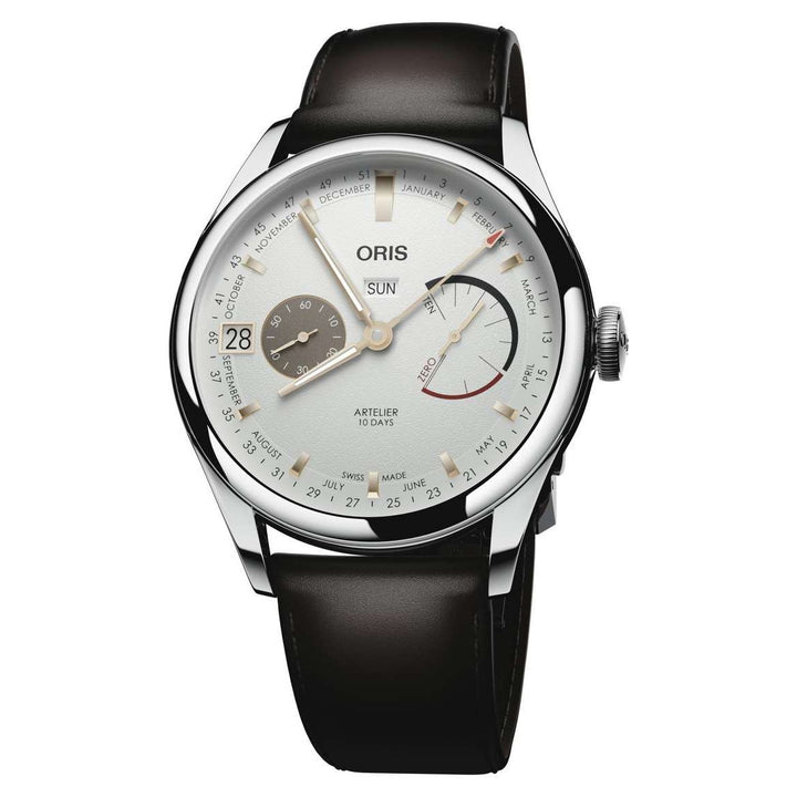 Oris Artelier Cal 113 43mm White Dial Black Leather Strap