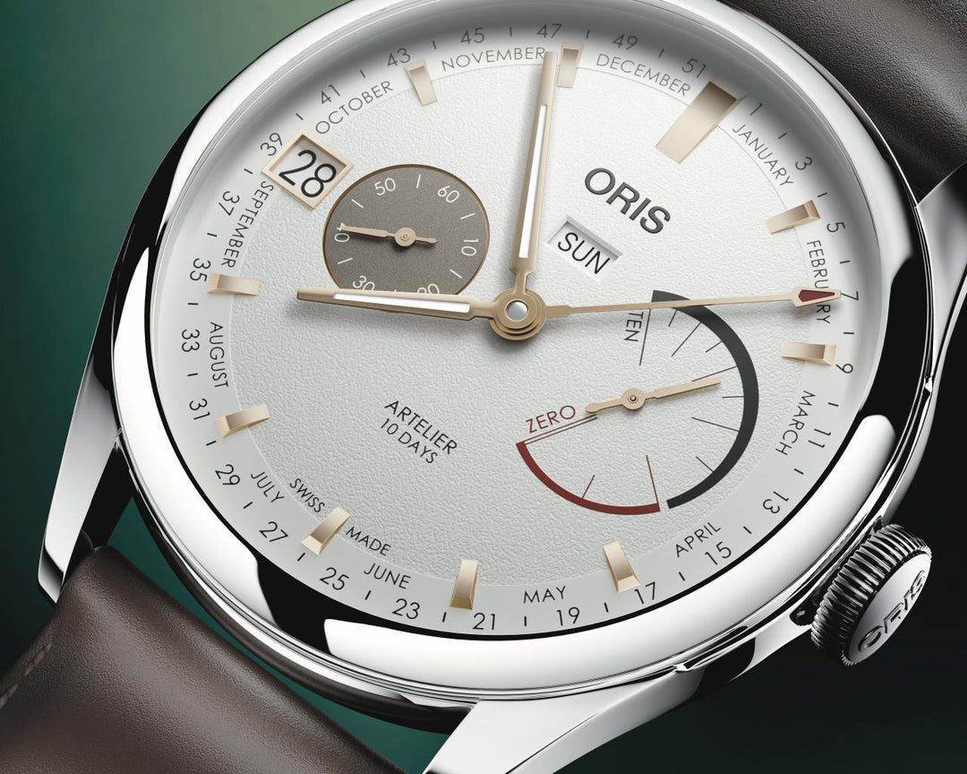 Oris Artelier Cal 113 43mm White Dial Black Leather Strap