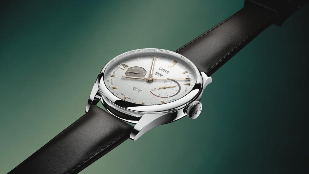 Oris Artelier Cal 113 43mm White Dial Black Leather Strap