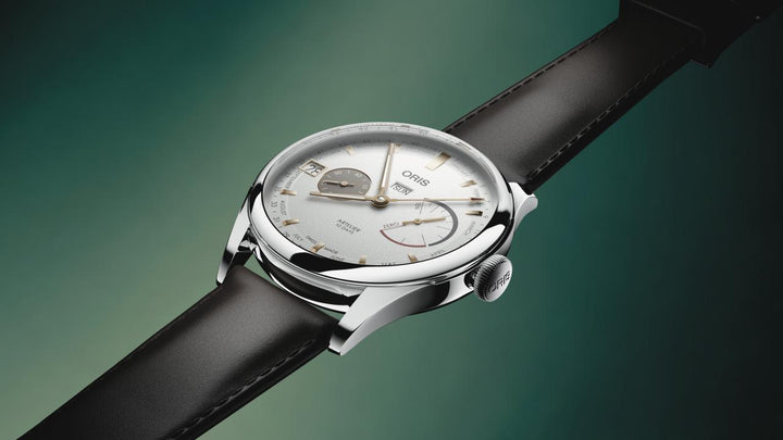 Oris Artelier Cal 113 43mm White Dial Black Leather Strap
