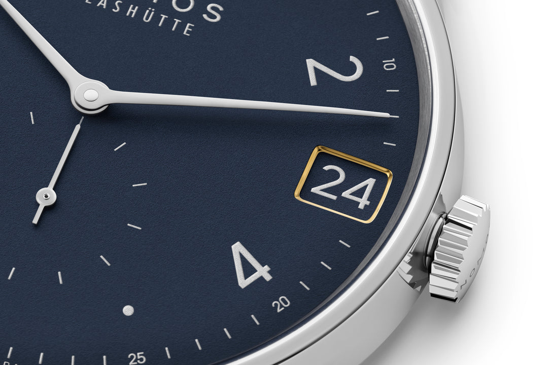NOMOS Minimatik 39.5mm Dark blue Dial Black Horween Genuine Shell Cordovan Strap