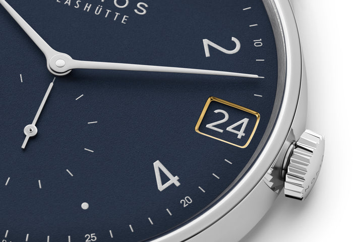 NOMOS Minimatik 39.5mm Dark blue Dial Black Horween Genuine Shell Cordovan Strap