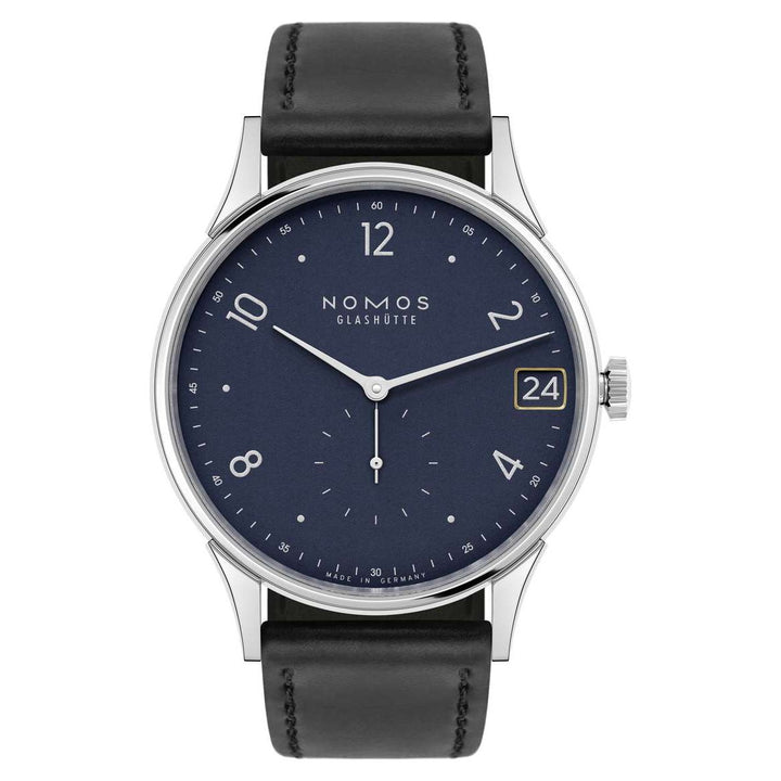NOMOS Minimatik 39.5mm Dark blue Dial Black Horween Genuine Shell Cordovan Strap