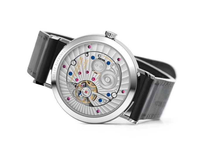NOMOS Tangente 37.5mm Galvanized, blue  Dial Black Horween Genuine Shell Cordovan Strap