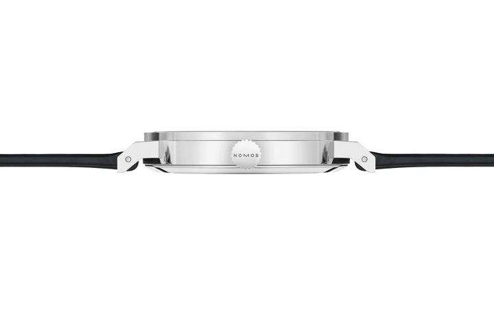 NOMOS Tangente 40.5mm Midnight blue Dial Black Horween Genuine Shell Cordovan remborde, hand-stitched Strap