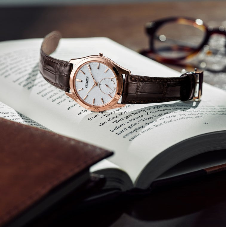 Citizen Eco-Drive One 36.6mm White Dial Brown Strap