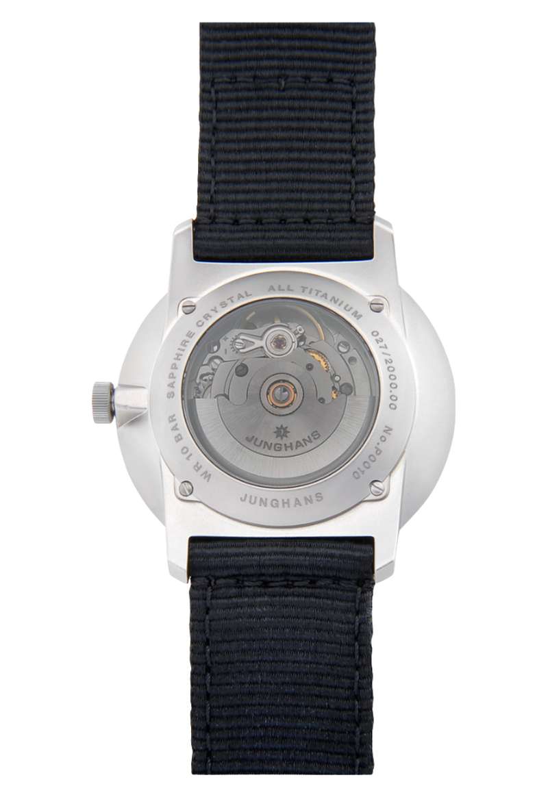 Junghans FORM A Titan 40mm White Dial Black Textile Strap