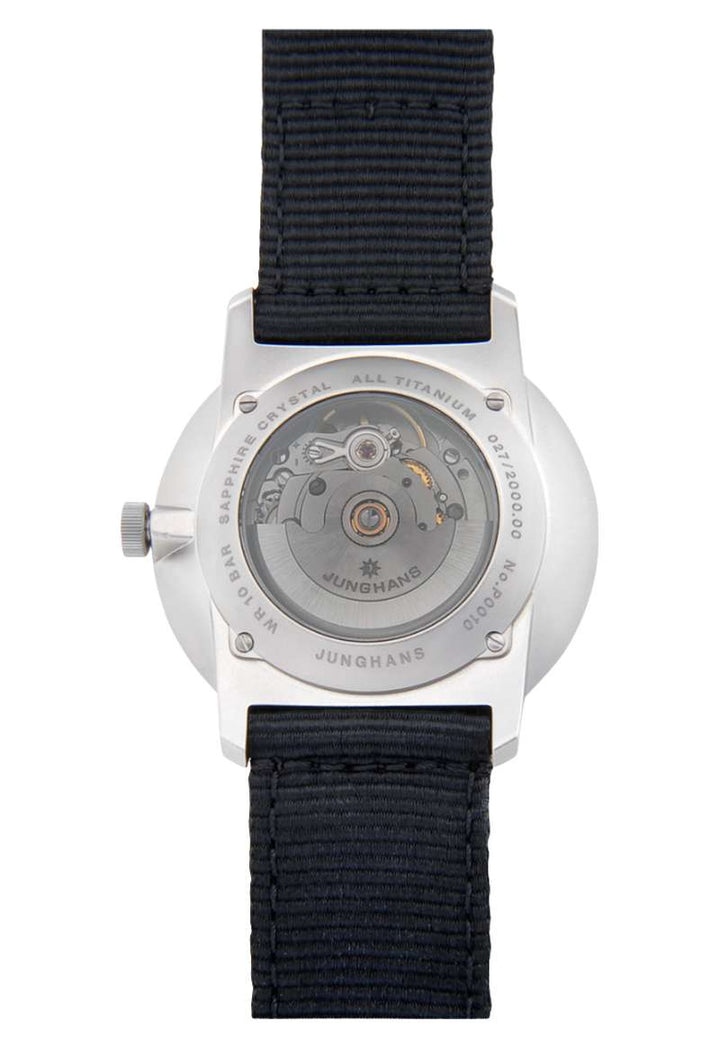 Junghans FORM A Titan 40mm White Dial Black Textile Strap