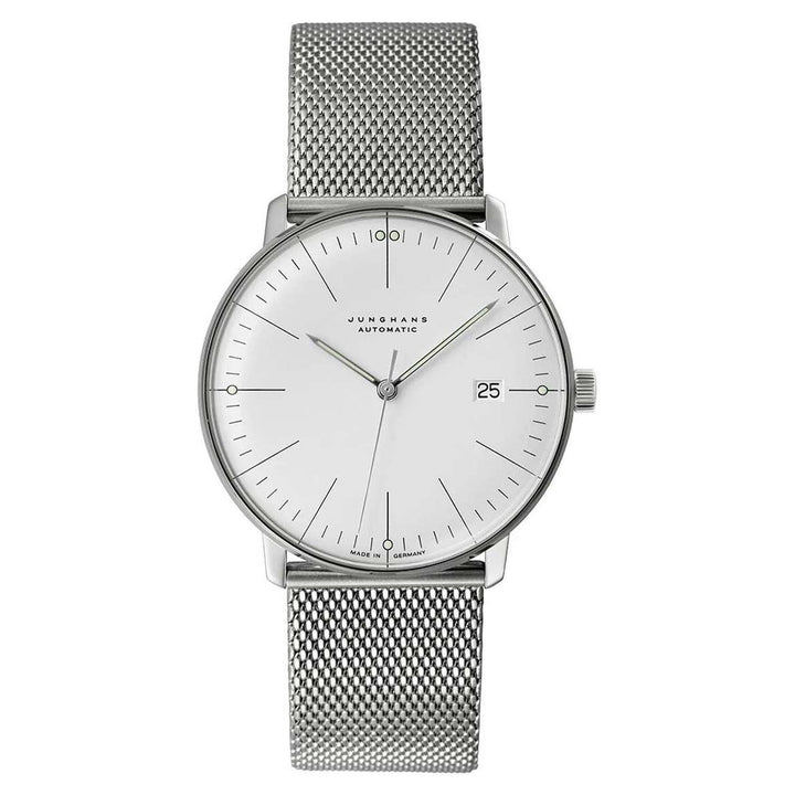 Junghans max bill Automatic 38mm White Dial Silver Stainless Steel Bracelet