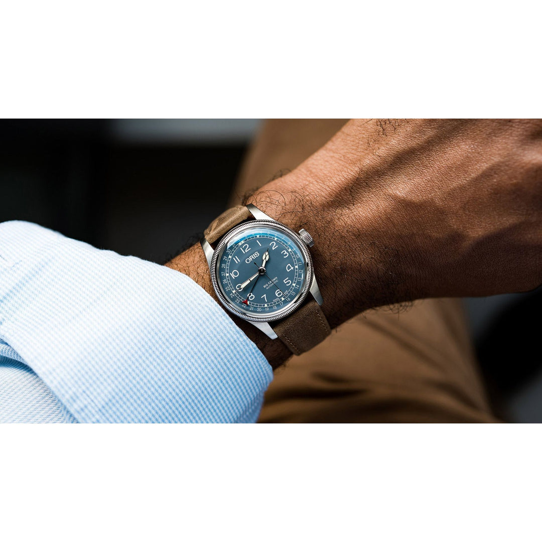 Oris Big Crown 40mm Blue Dial Silver Steel Bracelet