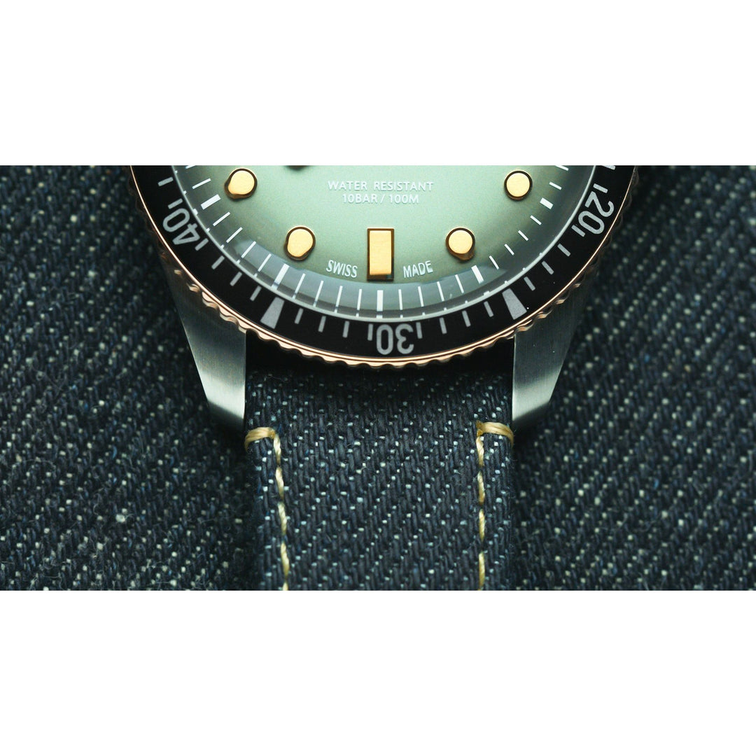 Oris Divers Sixty-Five 40mm Green Dial Navy Strap