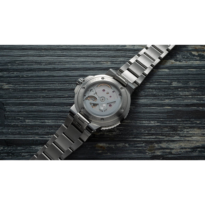 Oris Aquis 43.5mm Blue Dial Silver Steel Bracelet