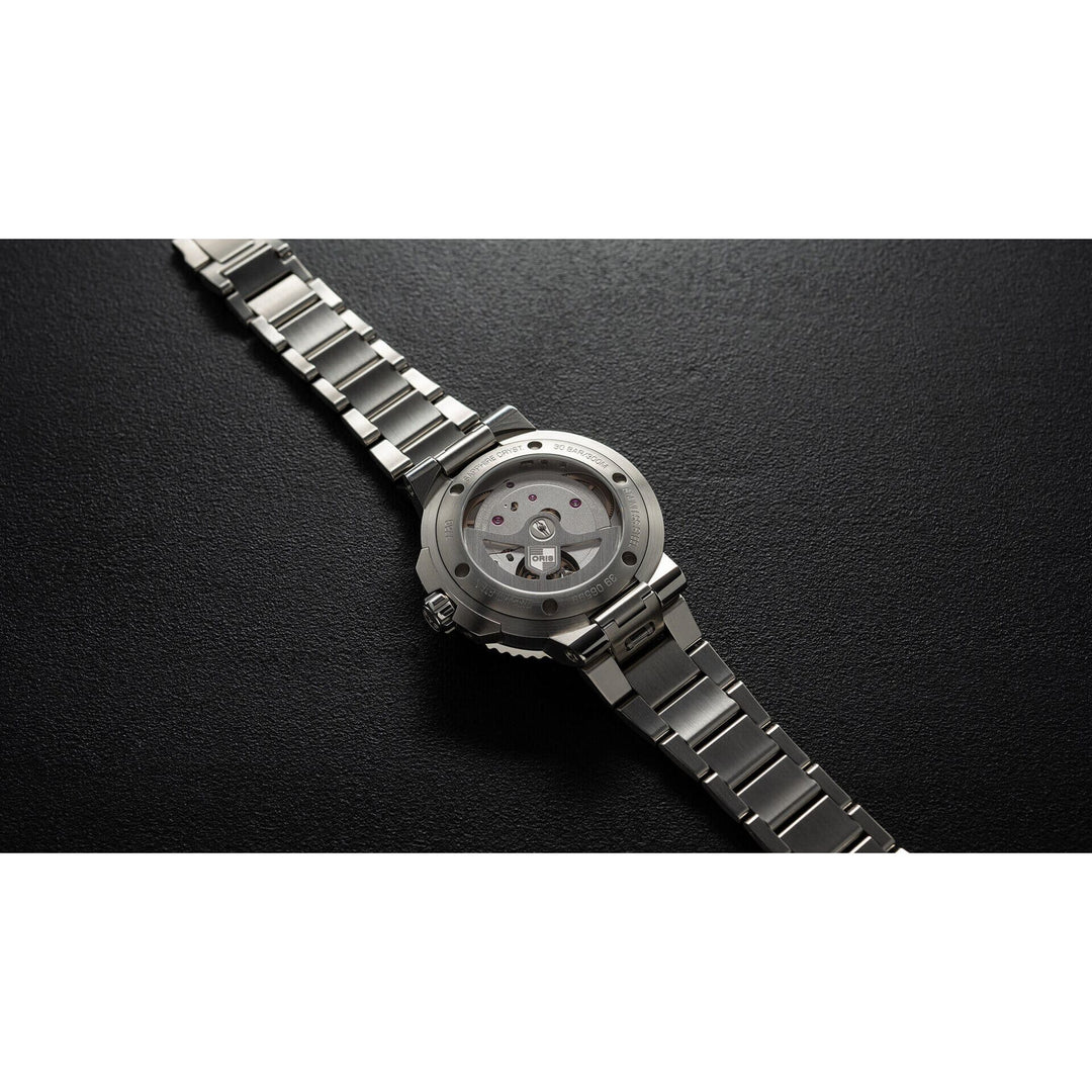 Oris Aquis 41.5mm Black Dial Silver Steel Bracelet