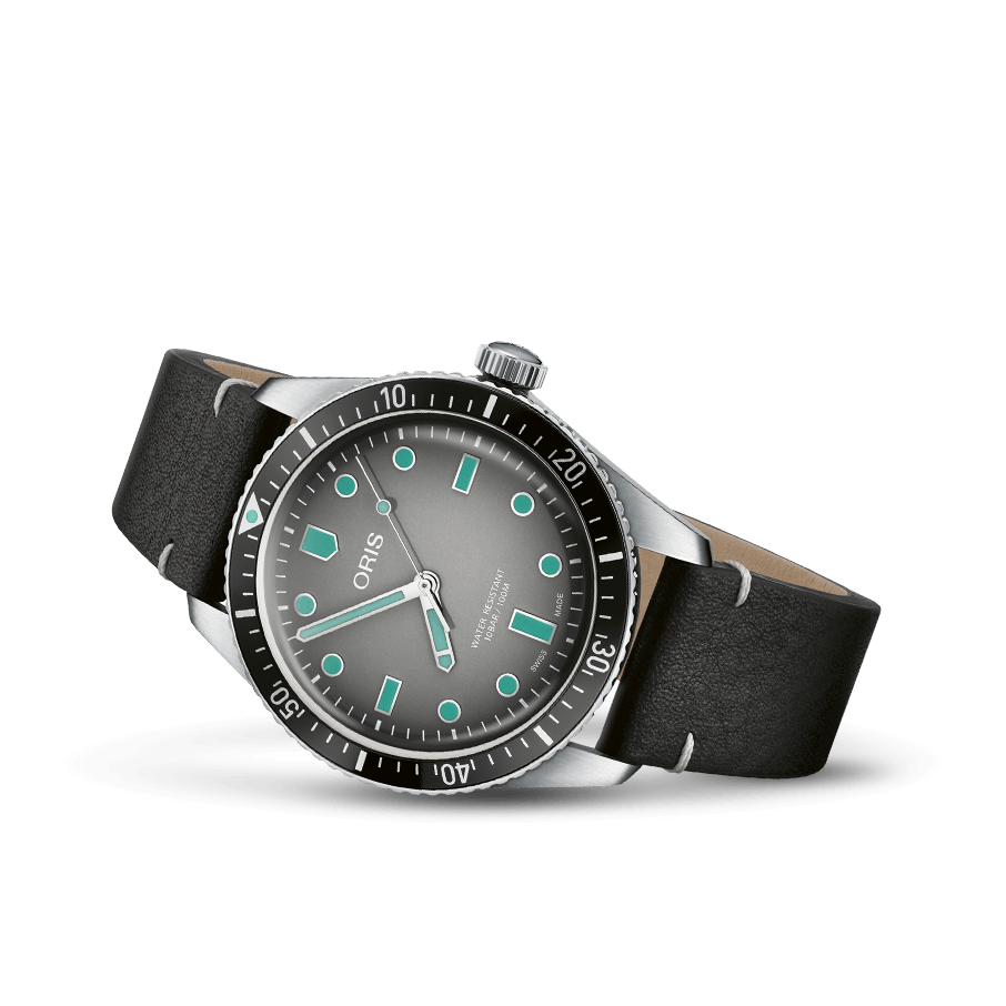 Oris Divers Sixty-Five 40mm Grey Dial Black Strap