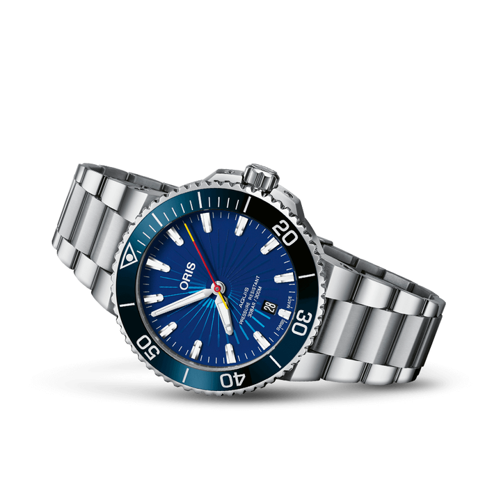 Oris Aquis Sun Wukong Limited Edition 41.5mm Blue Dial Silver Steel Bracelet