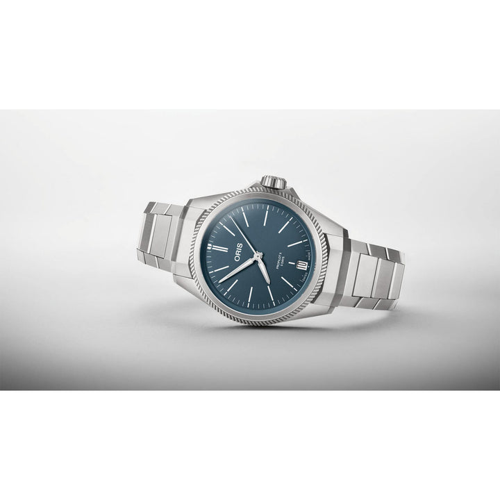 Oris ProPilot X Calibre 400 39mm Blue Dial Silver Steel Bracelet