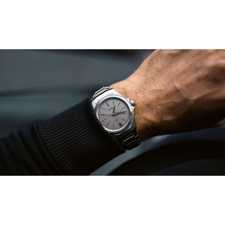 Oris ProPilot X Calibre 400 39mm Grey Dial Silver Steel Bracelet