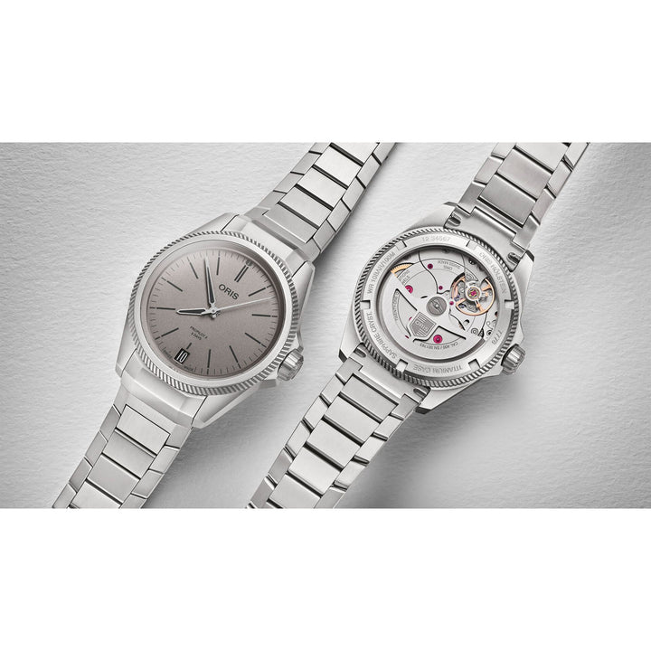 Oris ProPilot X Calibre 400 39mm Grey Dial Silver Steel Bracelet