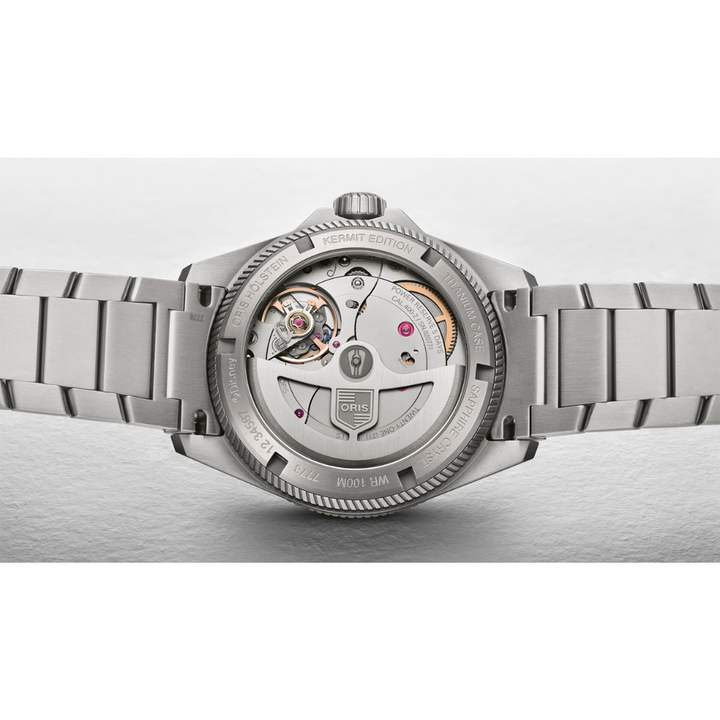 Oris ProPilot X Kermit Edition 39mm Green Dial Silver Steel Bracelet