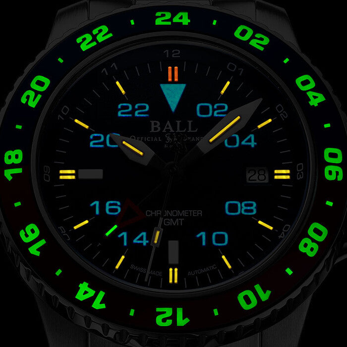 Ball Watch Watch Engineer Hydrocarbon AeroGMT 42mm Blue Dial Silver Steel Bracelet