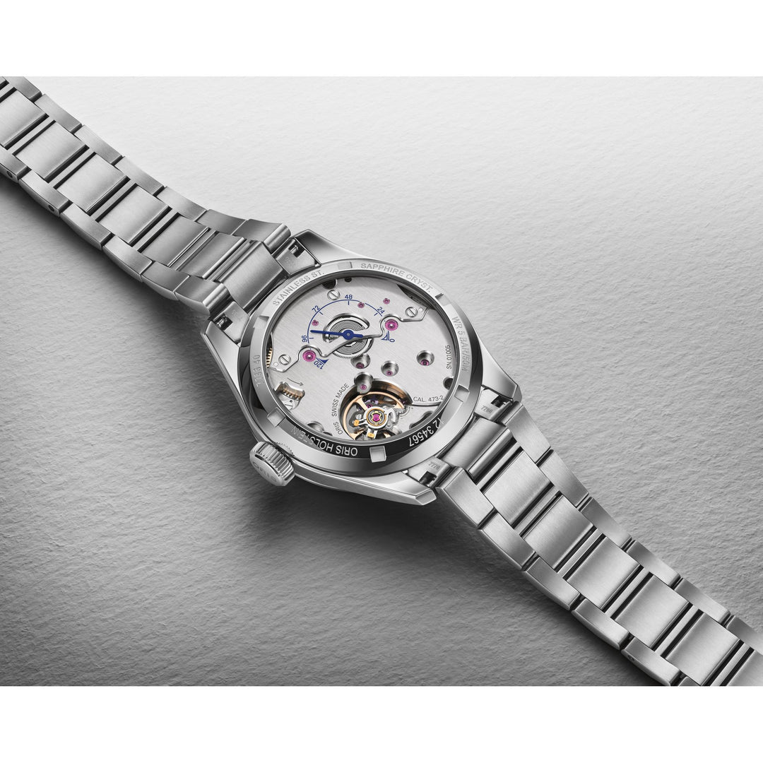 Oris Big Crown Pointer Date Cal 473 38mm Blue Dial Silver Steel Bracelet