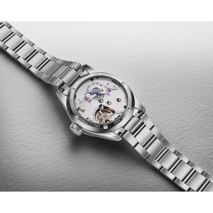 Oris Big Crown Pointer Date Cal 473 38mm Blue Dial Silver Steel Bracelet
