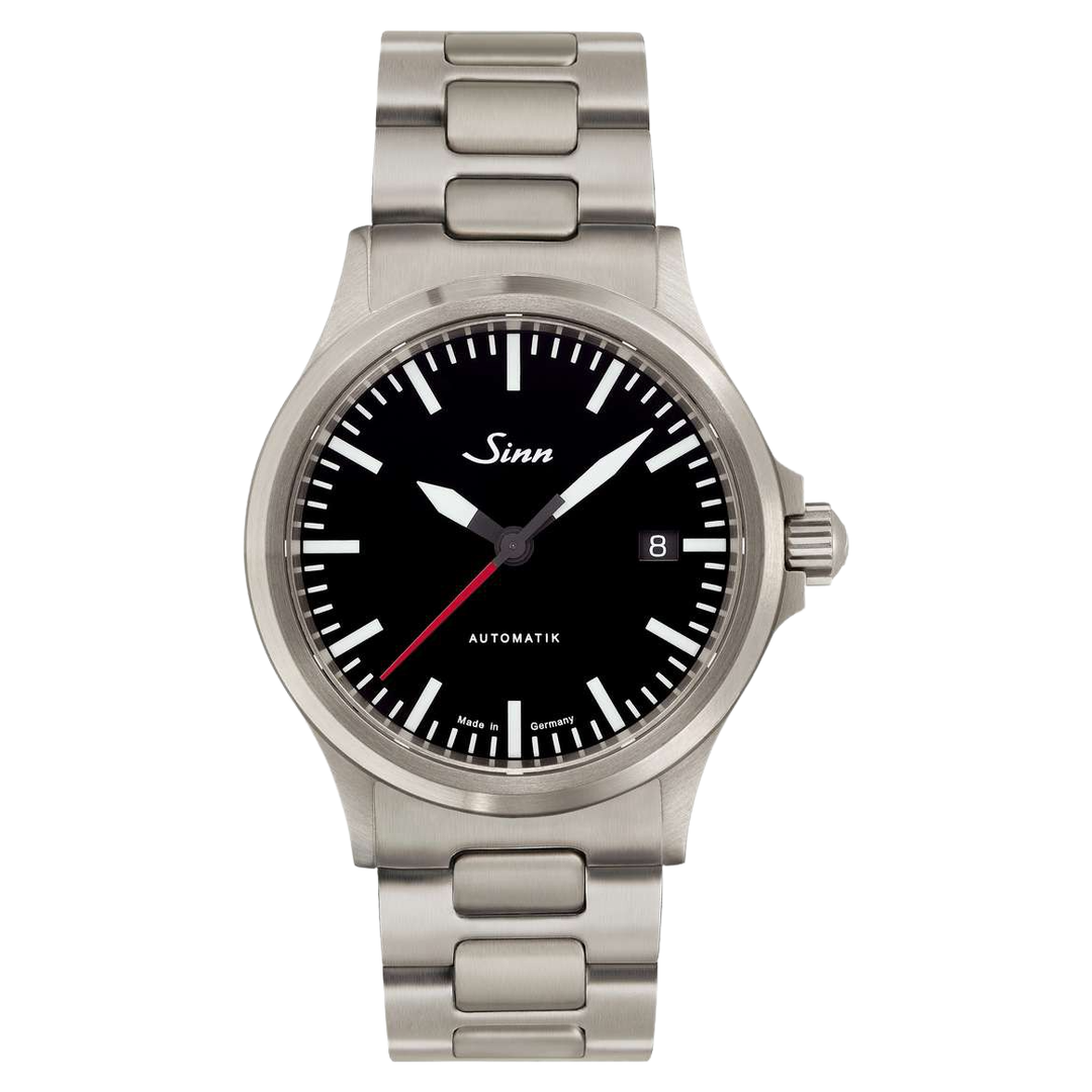 Sinn 556 I RS 38.5mm Black Dial Silver Steel Bracelet