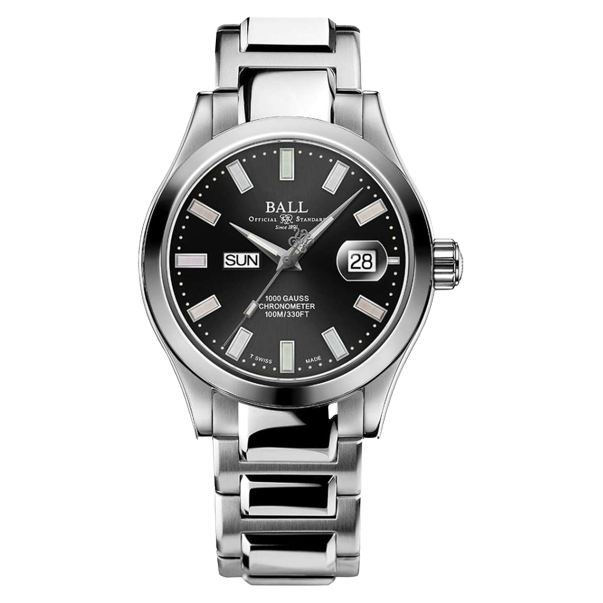 Ball Watch Watch Engineer III Marvelight 40mm Black Dial Silver Steel Bracelet