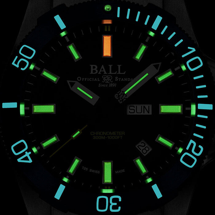 Ball Watch Watch Engineer Hydrocarbon Submarine Warfare 42mm Black Dial Silver Steel Bracelet