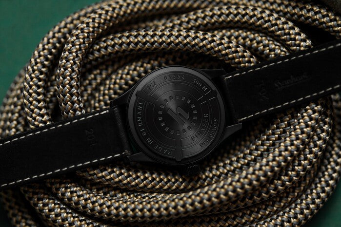 Hanhart Preventor9 S 40mm Black Dial Black Strap