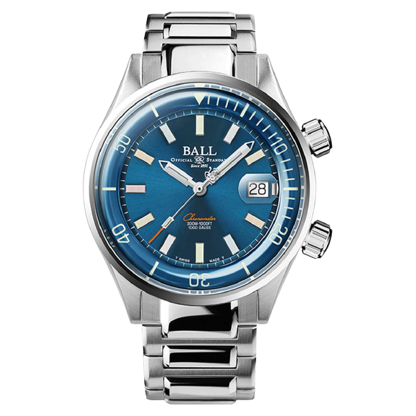 Ball Watch Watch Engineer Master II Diver Chronometer 42mm Blue Dial Silver Steel Bracelet