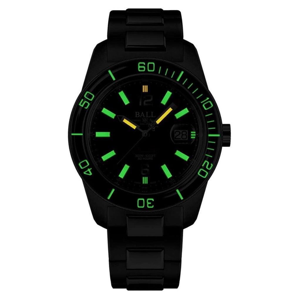 Ball Watch Watch Engineer M Skindiver III 40mm Black Dial Silver Steel Bracelet