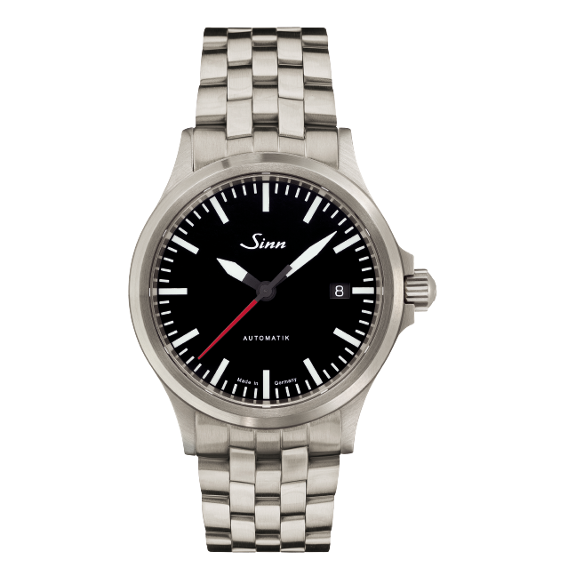 Sinn 556 I RS 38.5mm Black Dial Silver Steel Bracelet