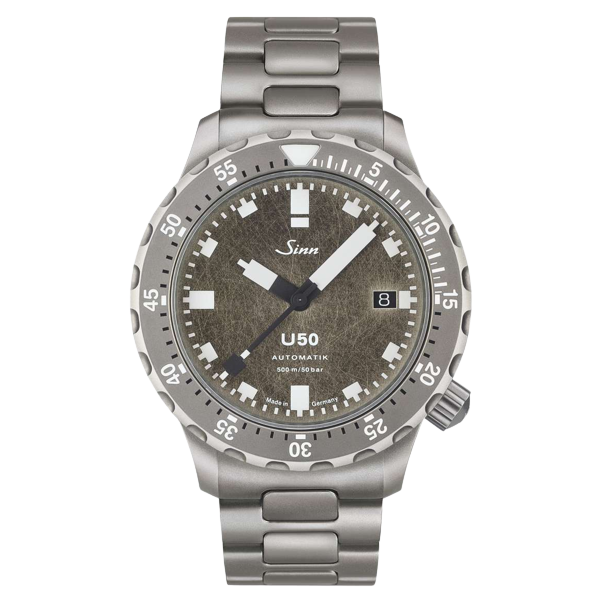 Sinn U50 DS 41mm Grey Dial Silver Steel Bracelet