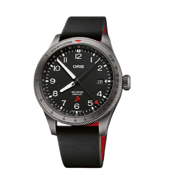 Oris Propilot Rega Fleet Limited Edition 41.5mm Black Dial Black Strap