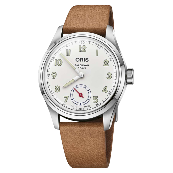 Oris Wings of Hope Limited Edition 40mm White Dial Brown Leather Strap